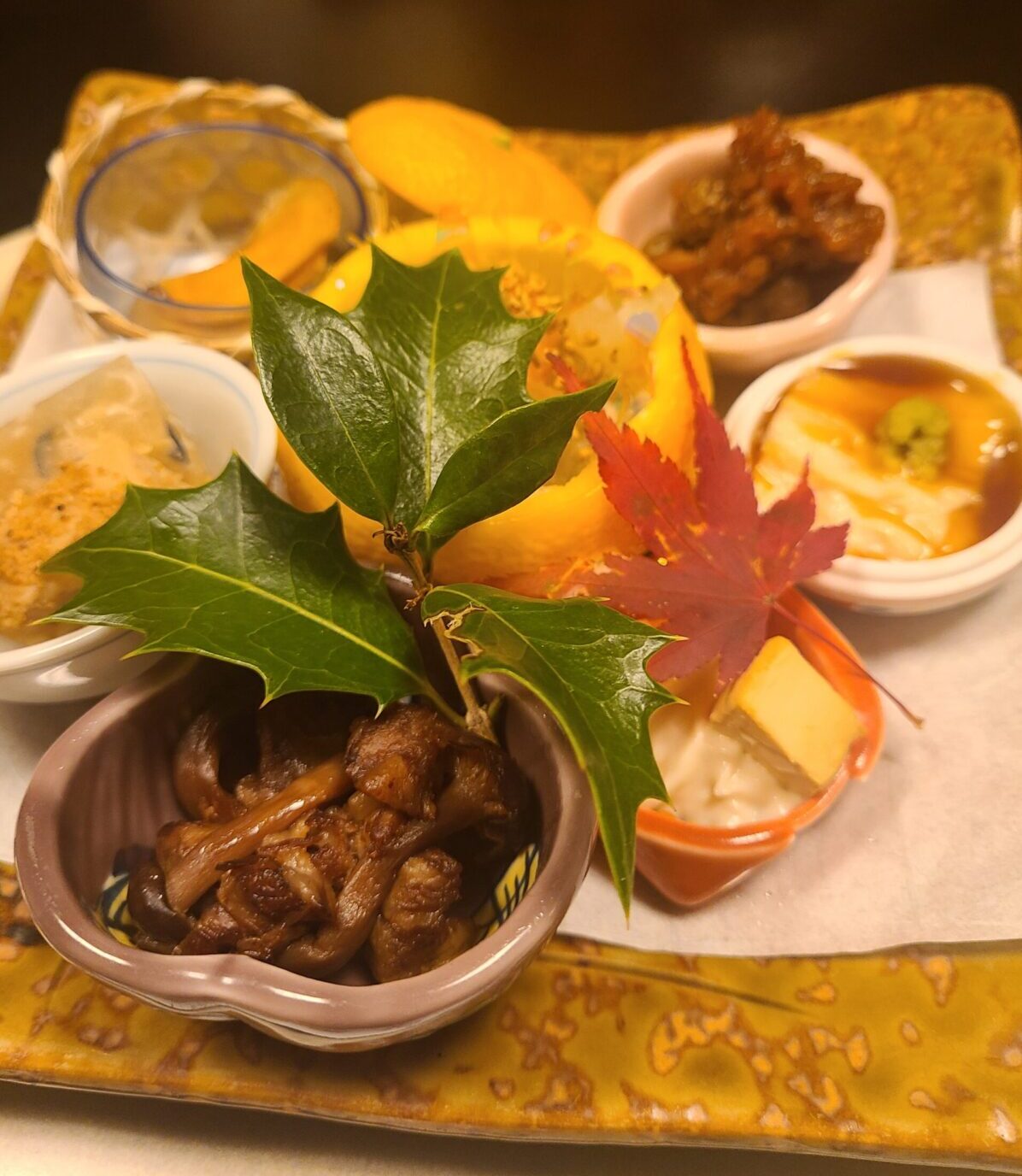 黒川温泉　夢りんどう　部屋食　前菜